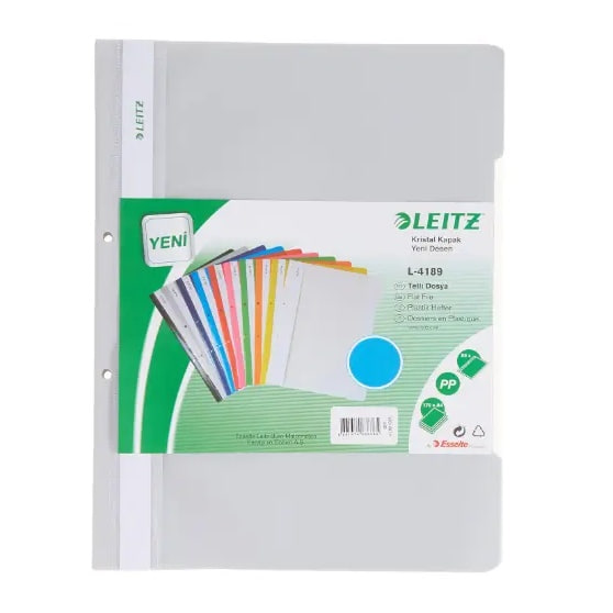 Leitz 4189 Telli Dosya 50'Li Gri