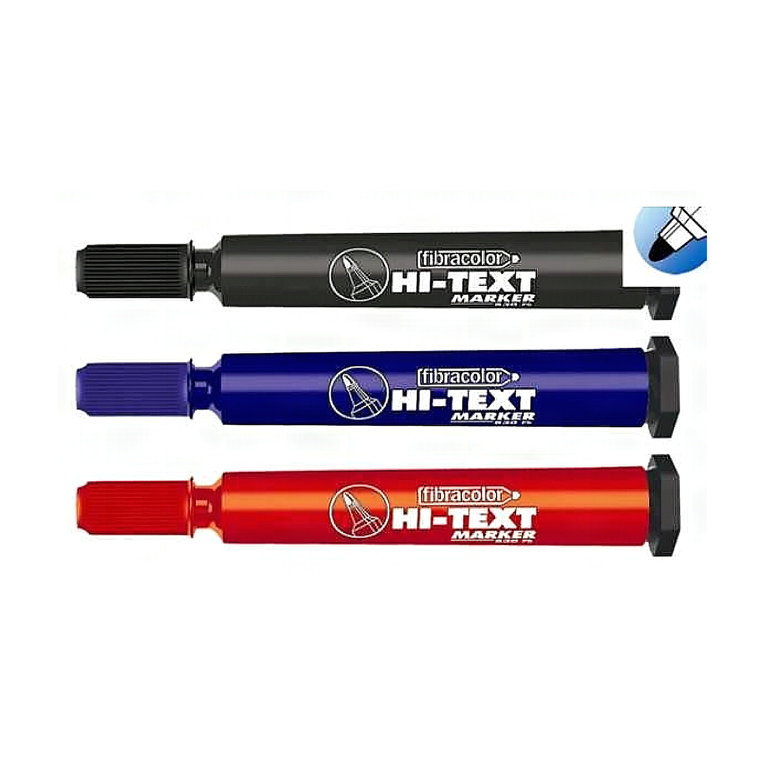 Hi-Text Permanent Markör Kırmızı Kesik UÇ