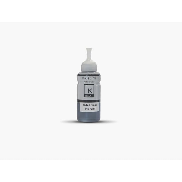 Epson T6641 karşılığı siyah muadil EcoTank mürekkep şişesi, 70 ml L serisi