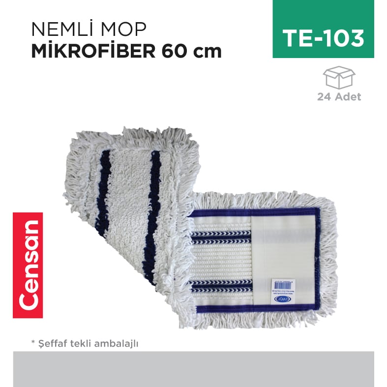 Nemli Mop Mikrofiber 60 cm (Znm)