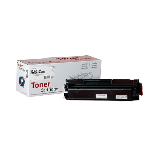 XBox HP Q2612A 12A ve Canon CRG-703 karşılığı siyah muadil toner, LaserJet 1020 için