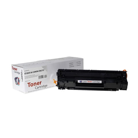 XBox HP CF283X (83X) ve Canon CRG737 karşılığı yüksek kapasiteli siyah muadil toner