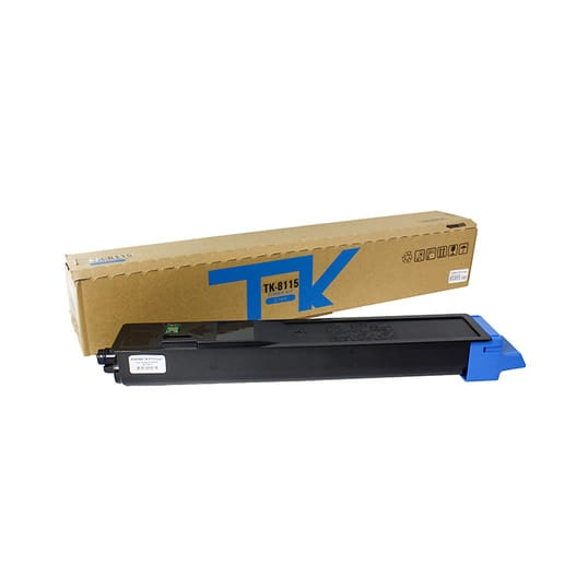 Kyocera TK-8115C karşılığı mavi cyan muadil toner, 6.000 sayfa, ECOSYS M8130cidn için
