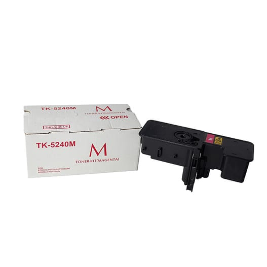 Kyocera TK-5240 karşılığı kırmızı magenta muadil toner, 3.000 sayfa, ECOSYS M5526cdw