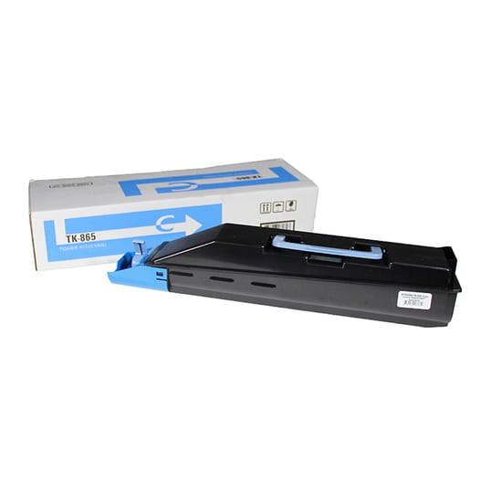 Kyocera TK-865 karşılığı mavi cyan muadil toner, 12.000 sayfa, TASKalfa 250ci için