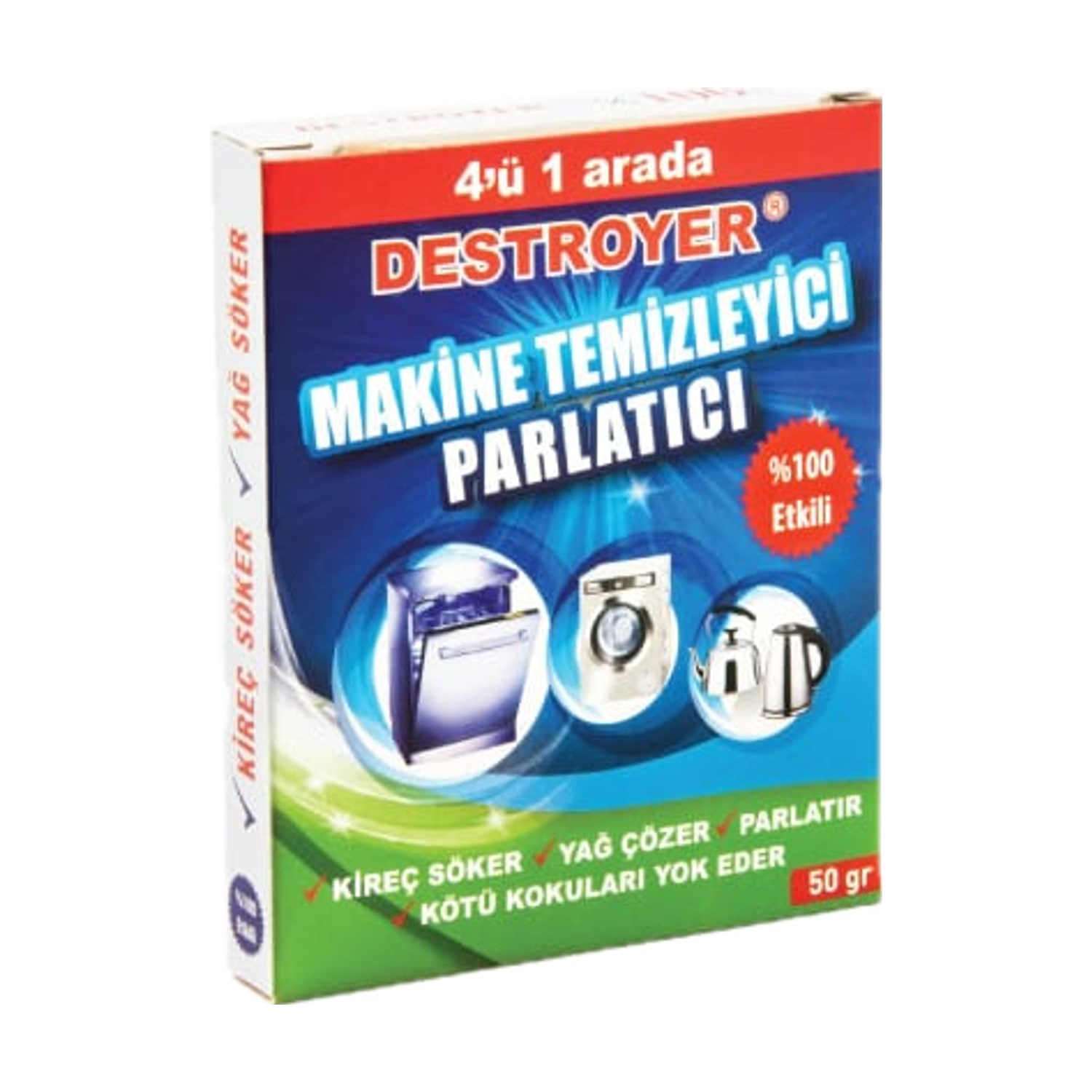 Kireç Temizleyici Parlatıcı Destroyer 2x50 gr, diğer temizlik kimyasalları ürünü