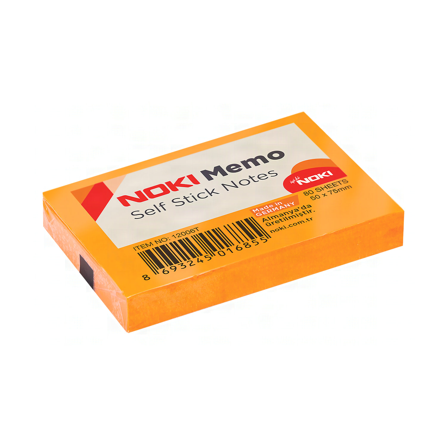 Noki Yapışkan Notluk 51x75 Limon Turuncu Memo 12006