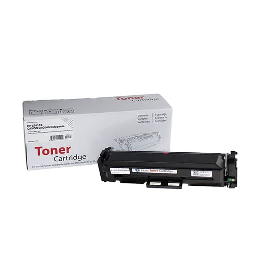 XBox HP CF413X 410X ve Canon CRG-046HM karşılığı yüksek kapasiteli kırmızı magenta toner
