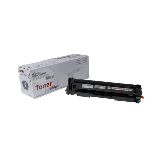 XBox HP CF412A 410A ve Canon CRG-046Y karşılığı sarı yellow muadil toner, LaserJet M452