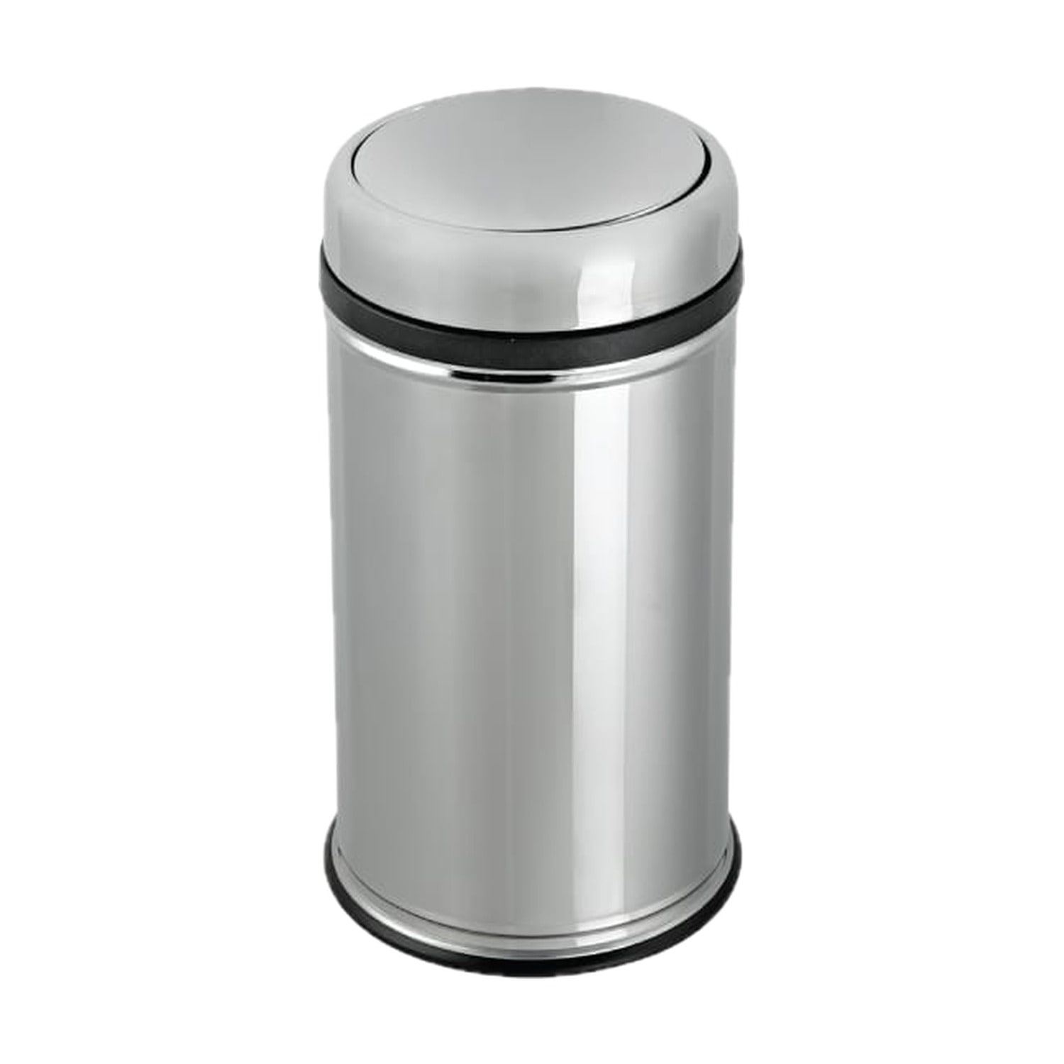 Pratik kapaklı çöp kovası metal 45 lt 807 model, kapağı kapalı metal kova