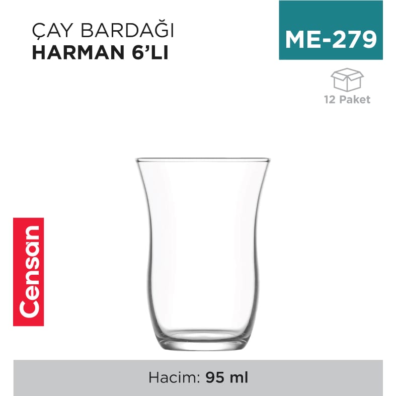 Çay Bardağı 6'lı Harman Lav (30030)