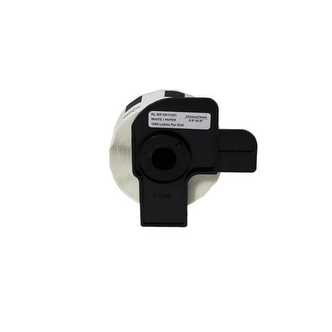 Brother P-Touch DK-11221 kare etiket rulosu, 23 x 23 mm, 1000 etiket