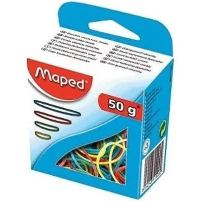 Maped Renkli Ambalaj Lastiği farklı renk ve ebatlarda lastikler