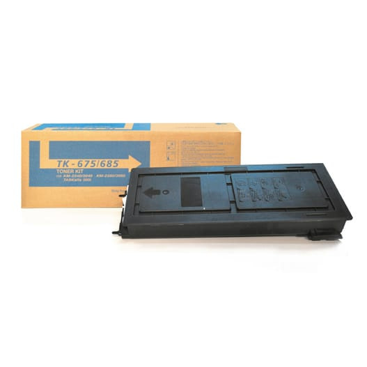 Kyocera TK-675 ve TK-685 karşılığı 20.000 sayfa Japon toner tozlu büyük dolumlu toner