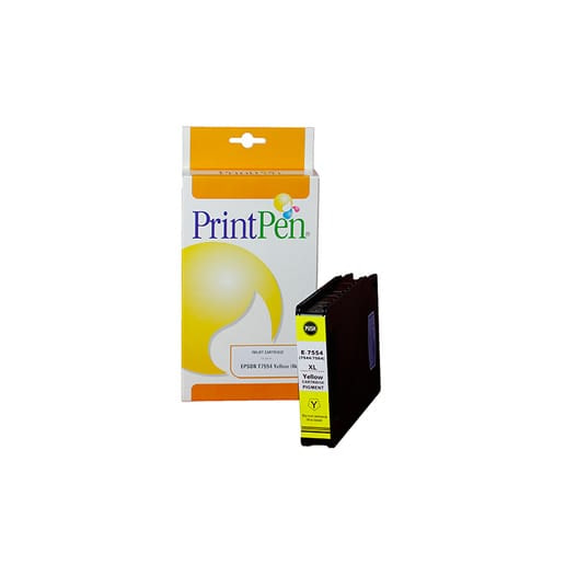 Epson T7554XL C13T755440 karşılığı yüksek kapasiteli sarı yellow muadil WorkForce Pro kartuşu