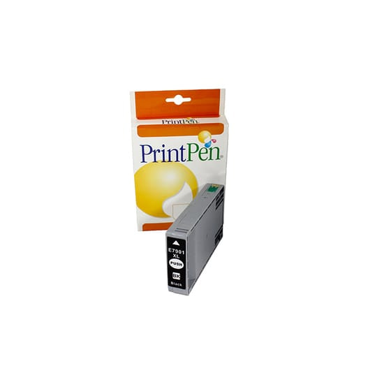 Epson T79XL C13T79014010 karşılığı yüksek kapasiteli siyah muadil mürekkep kartuşu, 50 ml