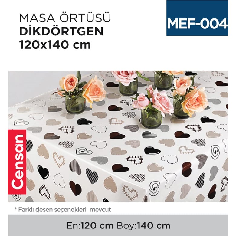 Masa Örtüsü Ebatlı 120 cmx140 cm