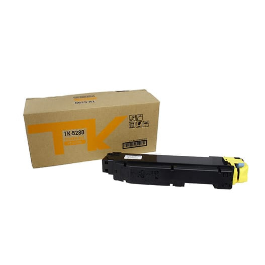 Kyocera TK-5280Y karşılığı sarı yellow muadil toner, 11.000 sayfa, ECOSYS P6235cdn için