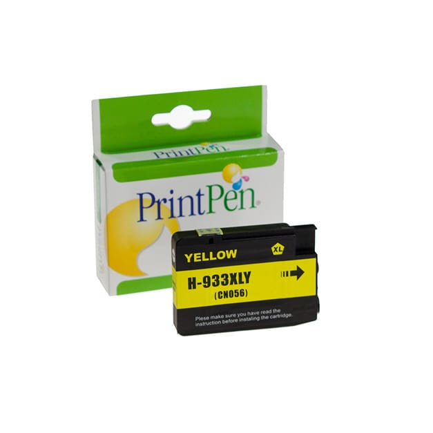 HP 933XL CN056AN karşılığı yüksek kapasiteli sarı yellow muadil mürekkep kartuşu, 17 ml