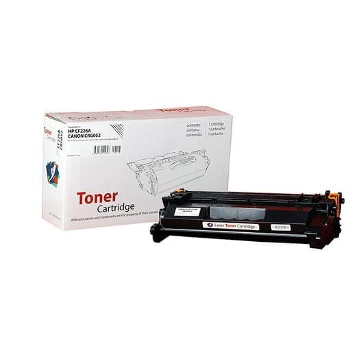 XBox HP CF226A (26A) ve Canon CRG-052 karşılığı siyah muadil toner kartuşu