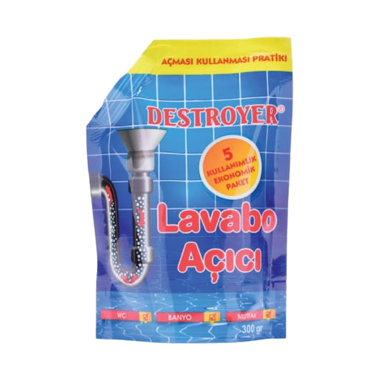 Lavabo Açıcı Granül Destroyer 300 gr