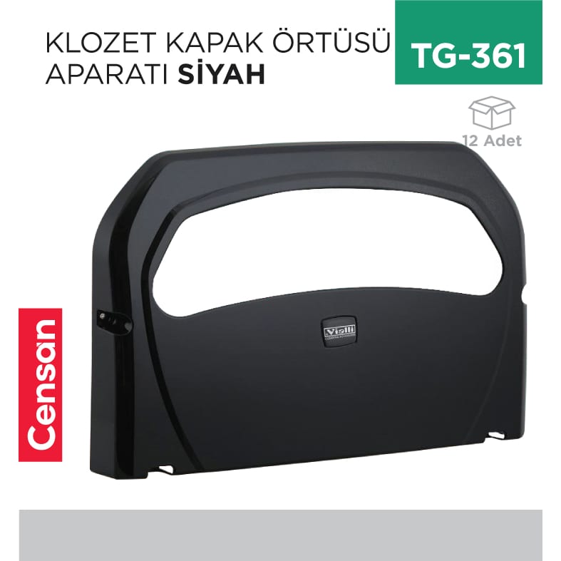 Klozet Kapak Örtüsü Aparatı Siyah Vialli (K7B)
