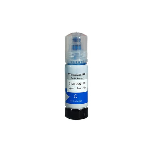 Epson 106 C13T00R240 karşılığı mavi cyan muadil EcoTank mürekkep şişesi, 70 ml