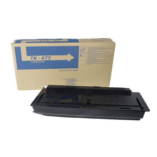 Kyocera TK-475 karşılığı 12.000 sayfa Japon toner tozlu siyah muadil toner, FS-6525MFP
