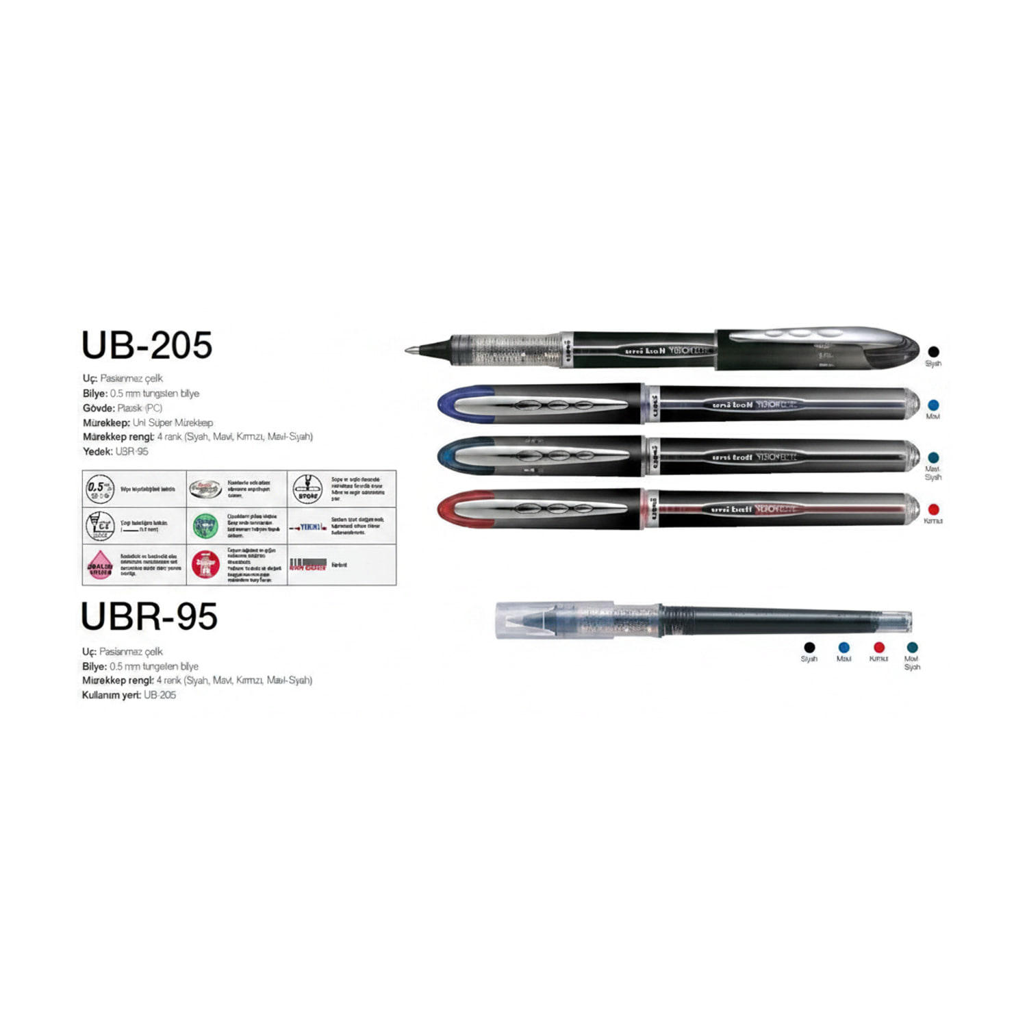 Uniball Vısıon Elıte Roller Kalem 0.5 Siyah