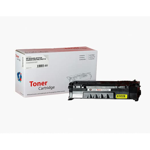 XBox HP Q5949A, Q7553A ve Canon CRG-708, CRG-715 karşılığı siyah muadil toner, P2015