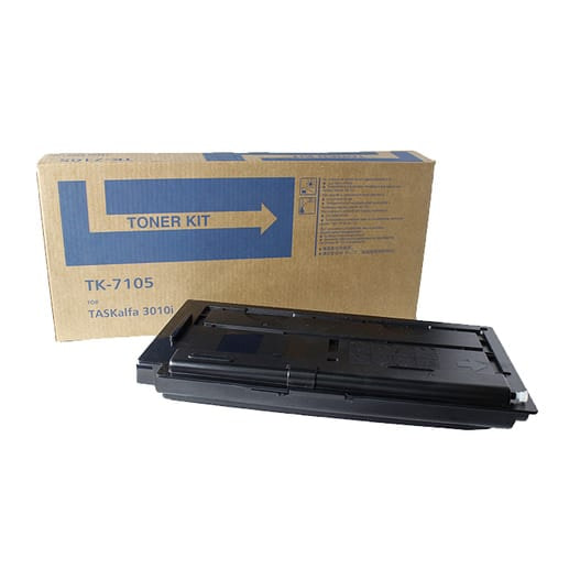 Kyocera TK-7105 karşılığı 20.000 sayfa Japon toner tozlu siyah muadil toner, TASKalfa 3011i