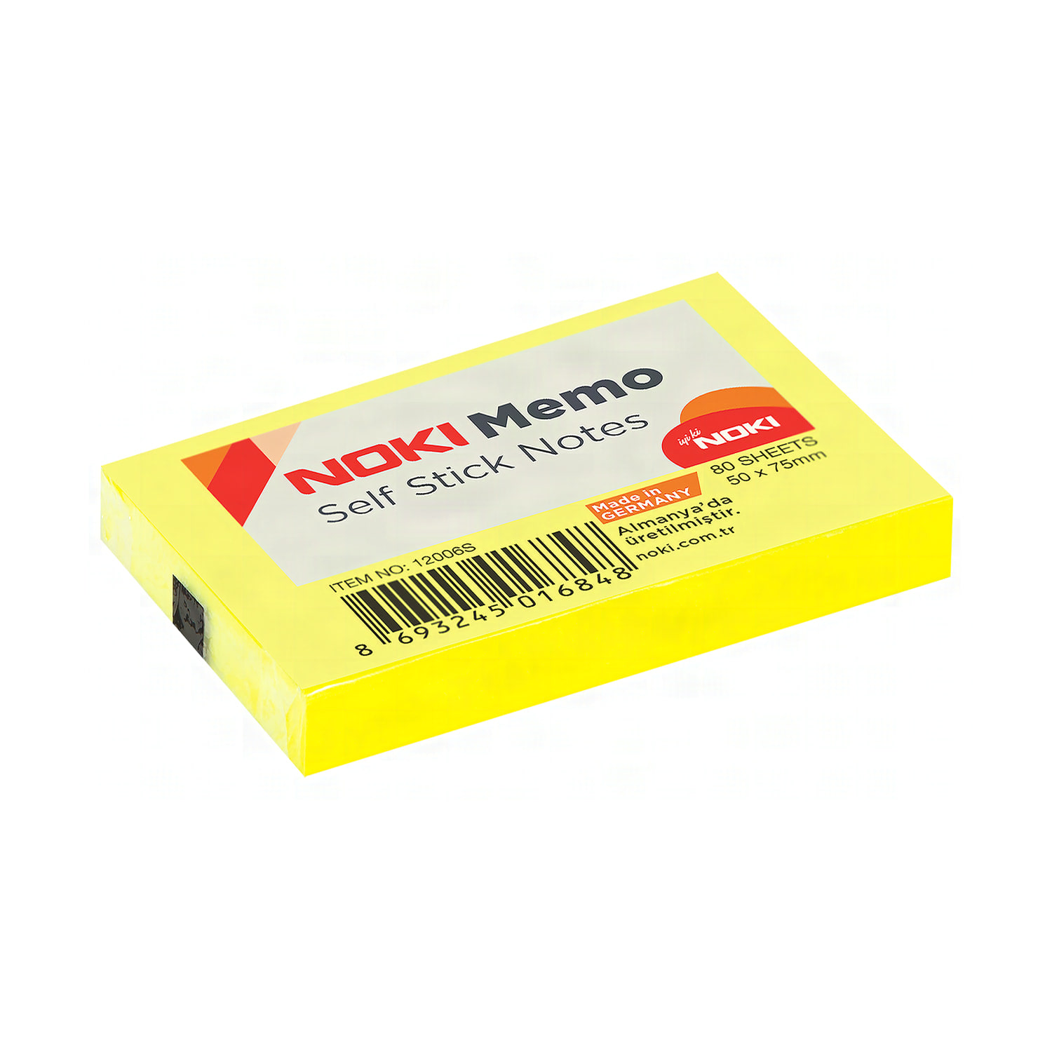 Noki Yapışkan Notluk 51x75 Limon Sarı Memo 12006