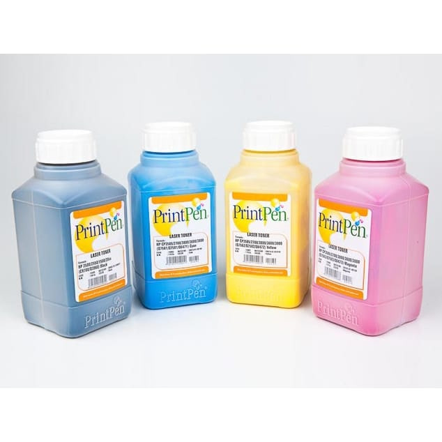HP Chemical siyah kimyasal toz toner, 250 gr orta boy ambalaj