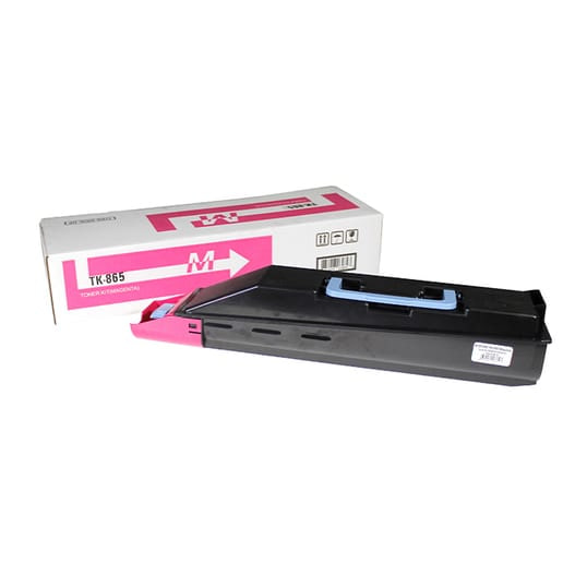 Kyocera TK-865 karşılığı kırmızı magenta muadil toner, 12.000 sayfa, TASKalfa 300ci için