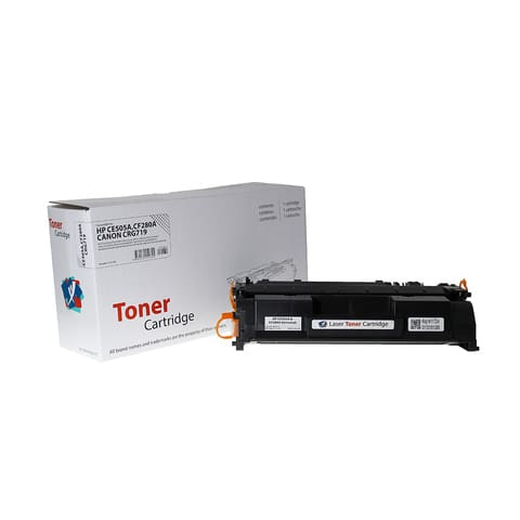 XBox HP CE505A, CF280A ve Canon CRG-719 karşılığı siyah muadil toner kartuşu