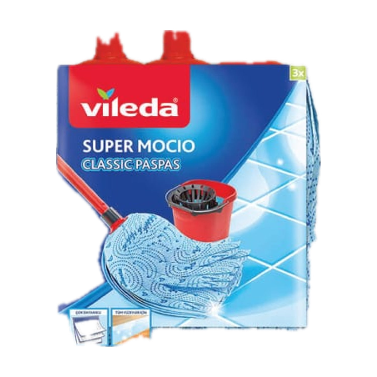 Mop Vileda Yedek 3'lü (2+1)