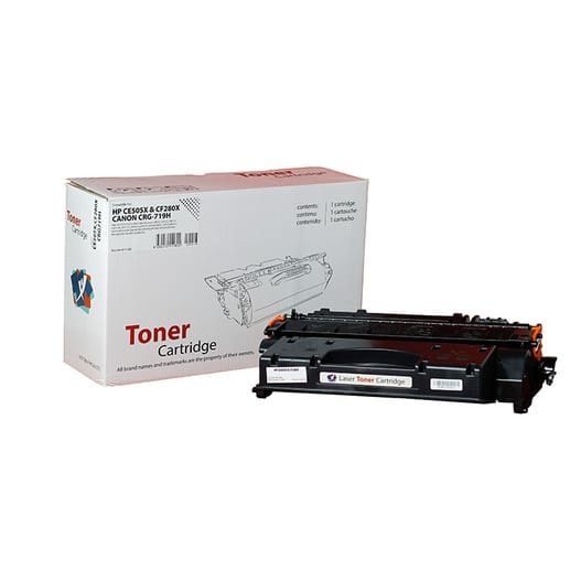 XBox HP CE505X, CF280X ve Canon CRG-719H karşılığı yüksek kapasiteli siyah toner