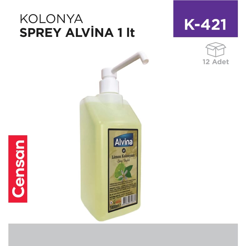 Kolonya Sprey Alvina 1 lt