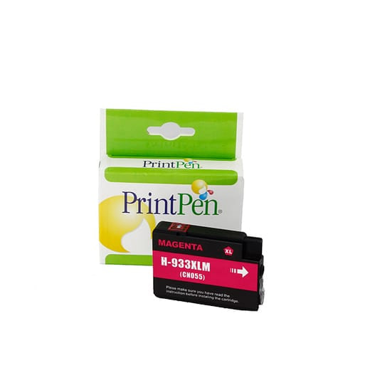 HP 933XL CN055AN karşılığı yüksek kapasiteli kırmızı magenta muadil mürekkep kartuşu, 17 ml