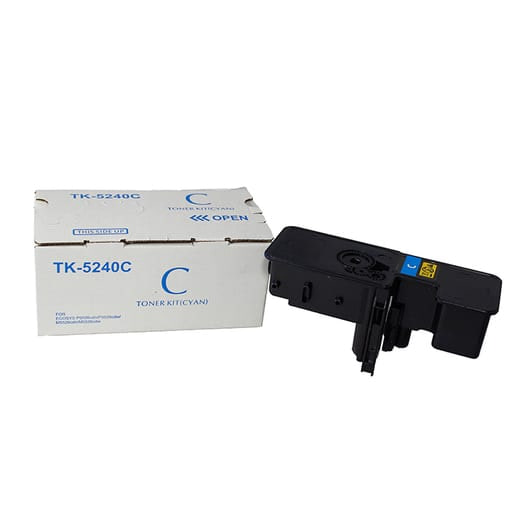 Kyocera TK-5240 karşılığı mavi cyan muadil toner, 3.000 sayfa, ECOSYS P5026cdn için