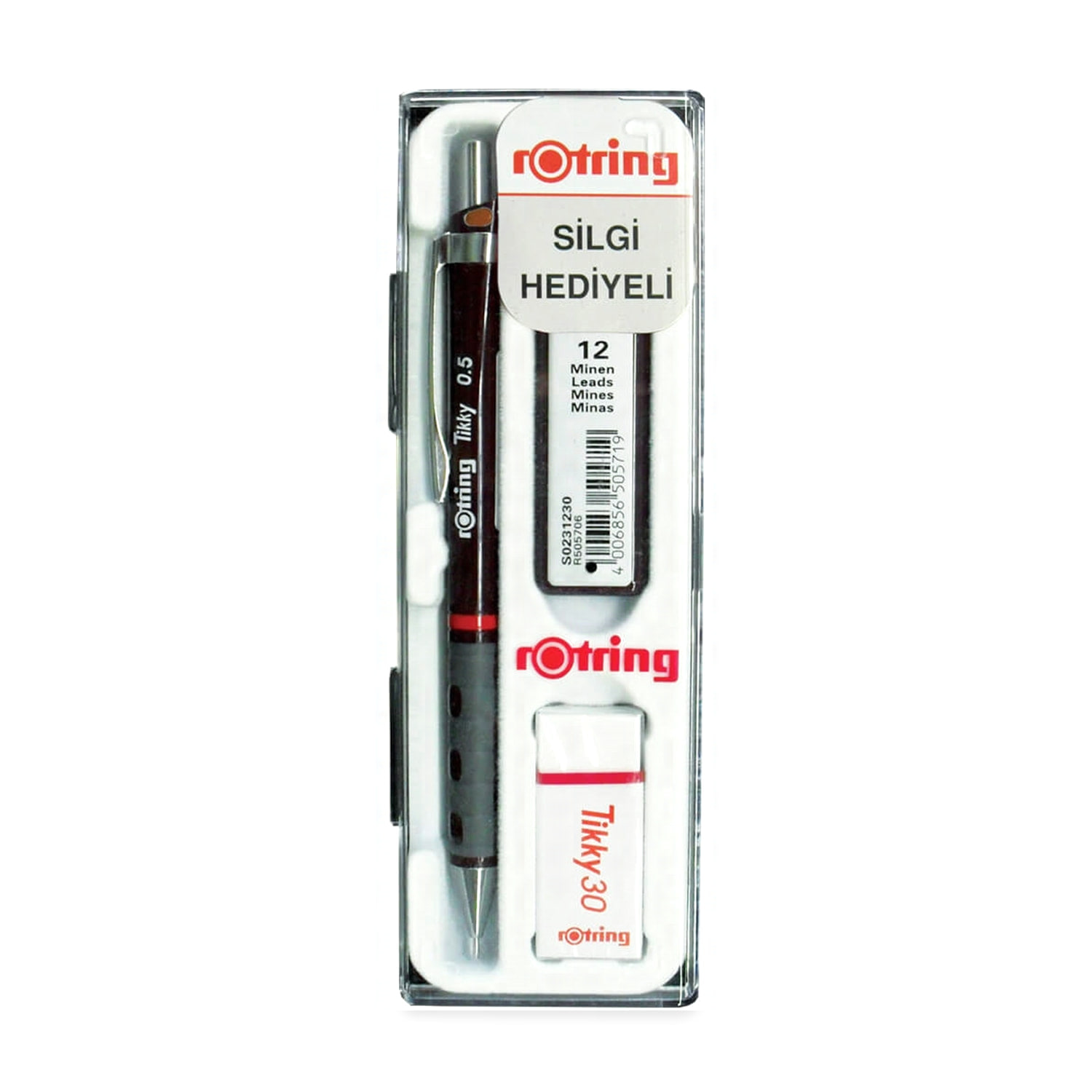 Rotring Tikky Versatil Kalem Seti 0.5 mm Bordo
